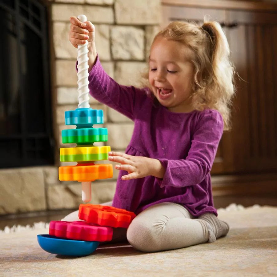 Spin Again Rainbow Tower - 5 stages - Default Title - Odeez | Educational Toys Pakistan 