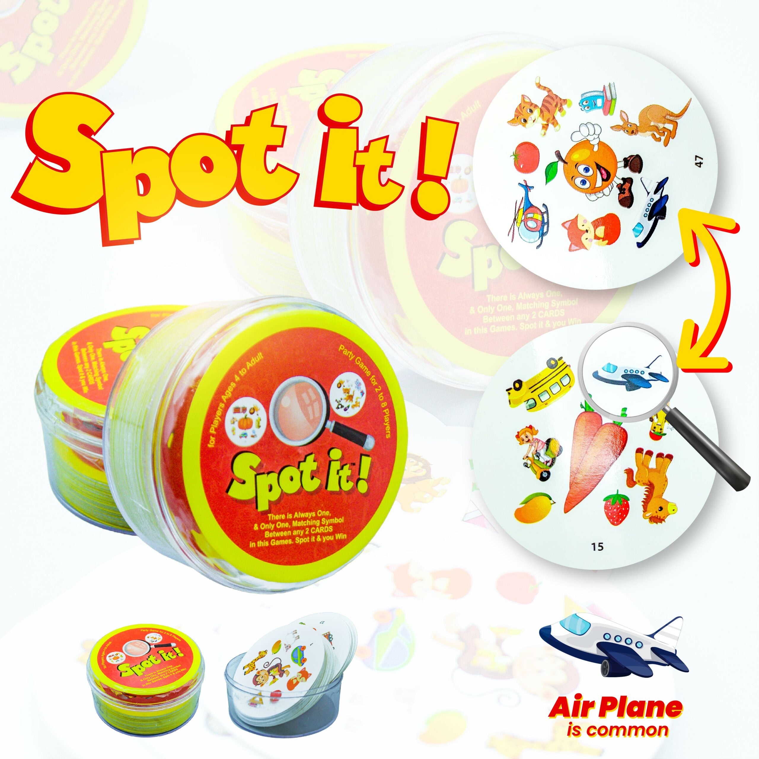 Spot it! Active Play with Acrylic Box - 46 Cards - 01A - Default Title - Odeez | Educational Toys Pakistan 