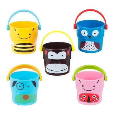 Stack & Pour Bath Buckets - 4 pieces - Default Title - Odeez | Educational Toys Pakistan 