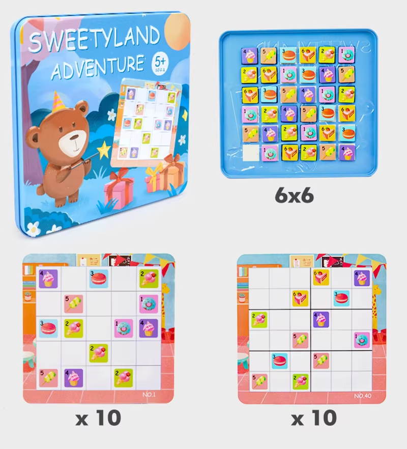 Thinking Sudoku Game Magnetic Puzzle Tin Box - 639