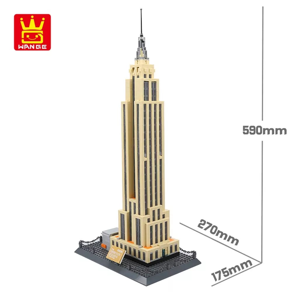 The Empire State New York Building Blocks - 1995 pieces - Default Title - Odeez | Educational Toys Pakistan 