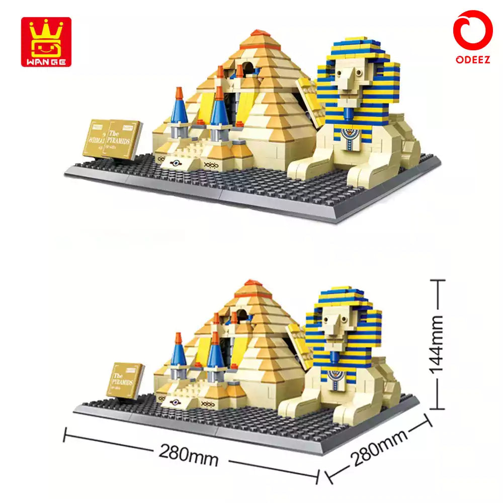The Great Pyramids Of Giza Building Blocks - 622 Pieces - Default Title - Odeez | Educational Toys Pakistan 