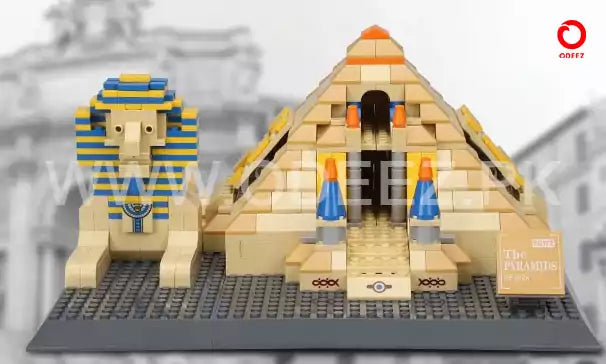 The Great Pyramids Of Giza Building Blocks - 622 Pieces - Default Title - Odeez | Educational Toys Pakistan 