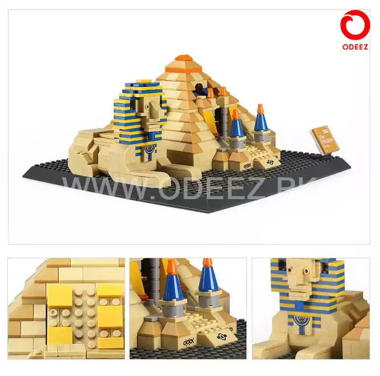 The Great Pyramids Of Giza Building Blocks - 622 Pieces - Default Title - Odeez | Educational Toys Pakistan 