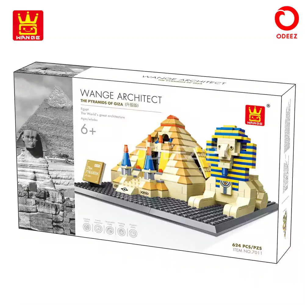The Great Pyramids Of Giza Building Blocks - 622 Pieces - Default Title - Odeez | Educational Toys Pakistan 