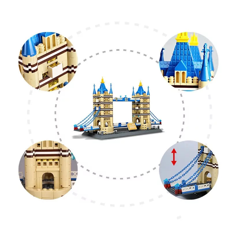 The Tower Bridge of London Building Blocks - 1052 pieces - Default Title - Odeez | Educational Toys Pakistan 