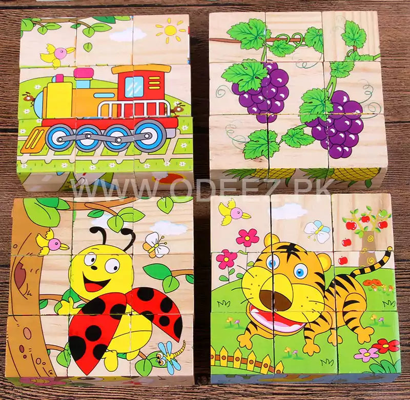 Three Dimensional 6 Sided Block Puzzle - Random Character - Default Title - Odeez | Educational Toys Pakistan 