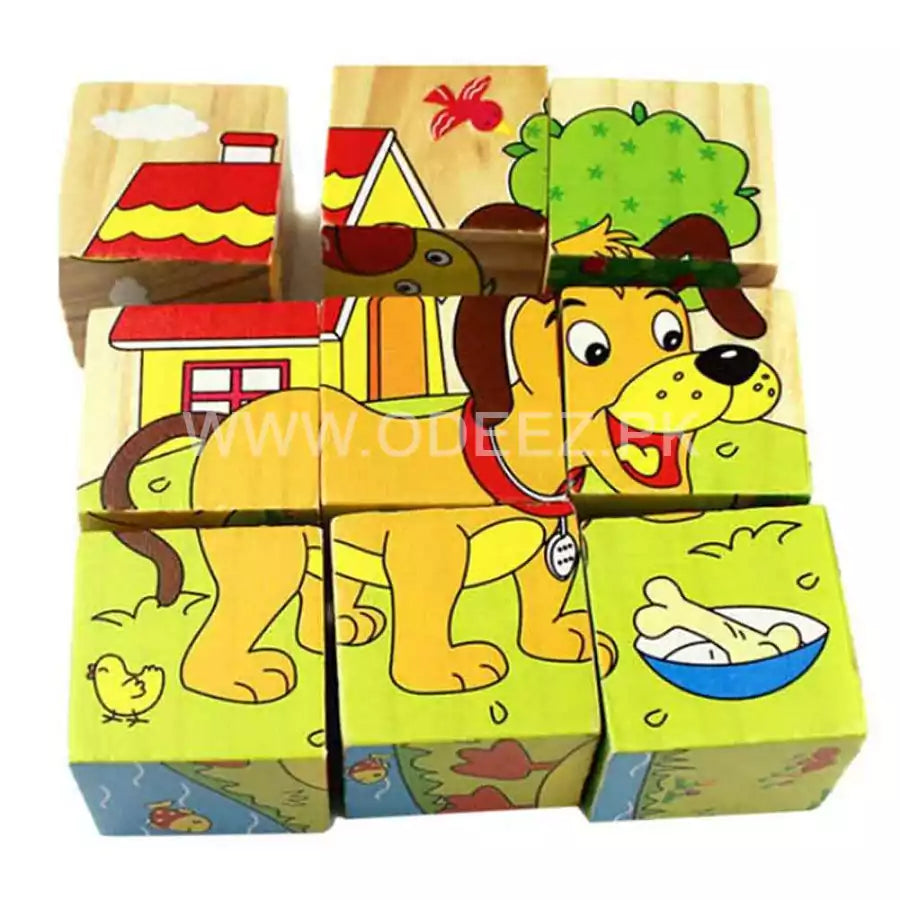 Three Dimensional 6 Sided Block Puzzle - Random Character - Default Title - Odeez | Educational Toys Pakistan 