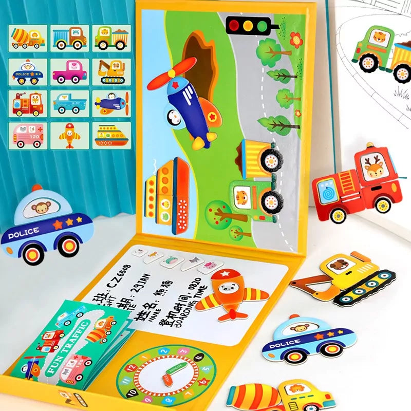 Traffic Creative Magnetic Puzzle Pad - 606 - Default Title - Odeez | Educational Toys Pakistan 