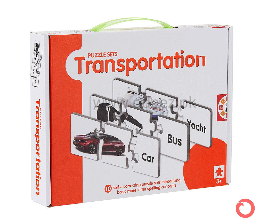 Transportation Match-it Puzzle Flashcards - Default Title - Odeez | Educational Toys Pakistan 