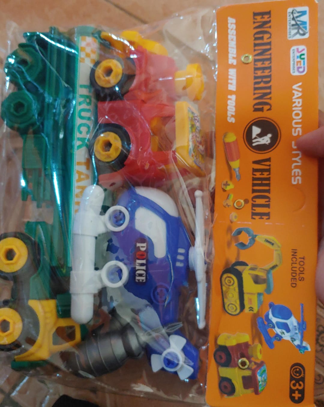 Truck Train Helicopter 3pcs