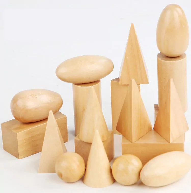 Twenty Solid Geometrical Shapes with 10 Cards - Default Title - Odeez | Educational Toys Pakistan 