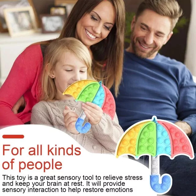 Umbrella Multicolor Pop it Bubble Toy - Default Title - Odeez | Educational Toys Pakistan 