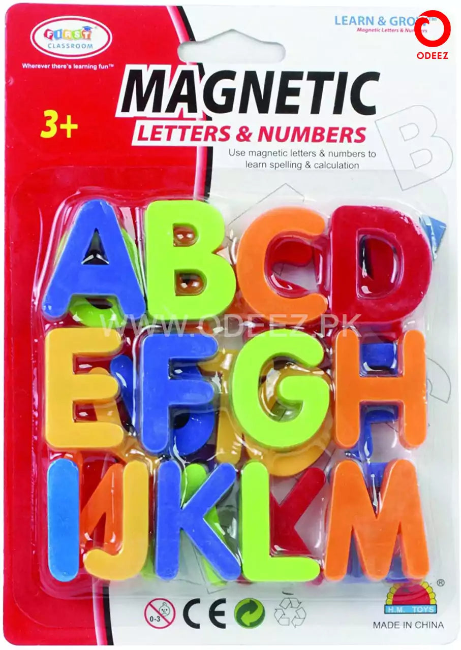 Uppercase ABC Magnetic Letters - Default Title - Odeez | Educational Toys Pakistan 