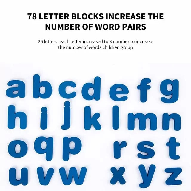 Zebra Vocabulary Building Wooden Spelling Game - 6675 - Default Title - Odeez | Educational Toys Pakistan 