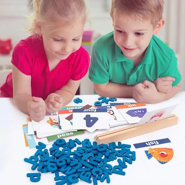 Zebra Vocabulary Building Wooden Spelling Game - 6675 - Default Title - Odeez | Educational Toys Pakistan 