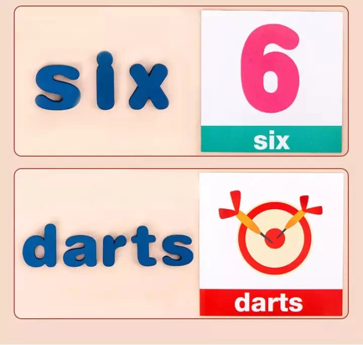 Zebra Vocabulary Building Wooden Spelling Game - 6675 - Default Title - Odeez | Educational Toys Pakistan 