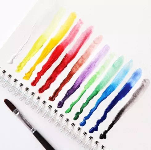 Water Colors Set with Brush 12 Pieces - Default Title - Odeez | Educational Toys Pakistan 