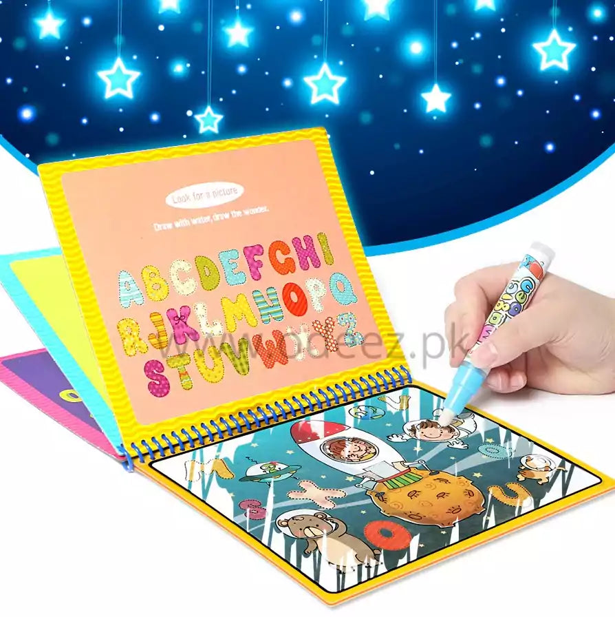 Water Doodle Painting Drawing Book - Alphabet & Number - Default Title - Odeez | Educational Toys Pakistan 