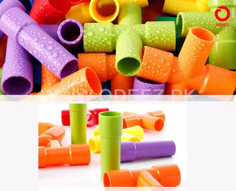 Water Pipe Plug Match Building Blocks - Default Title - Odeez | Educational Toys Pakistan 