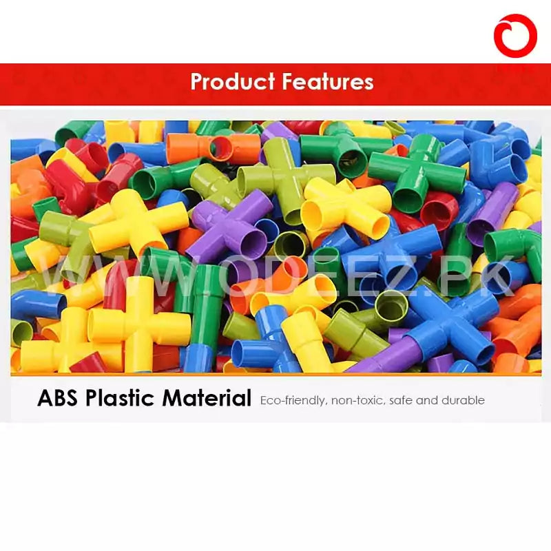 Water Pipe Plug Match Building Blocks - Default Title - Odeez | Educational Toys Pakistan 