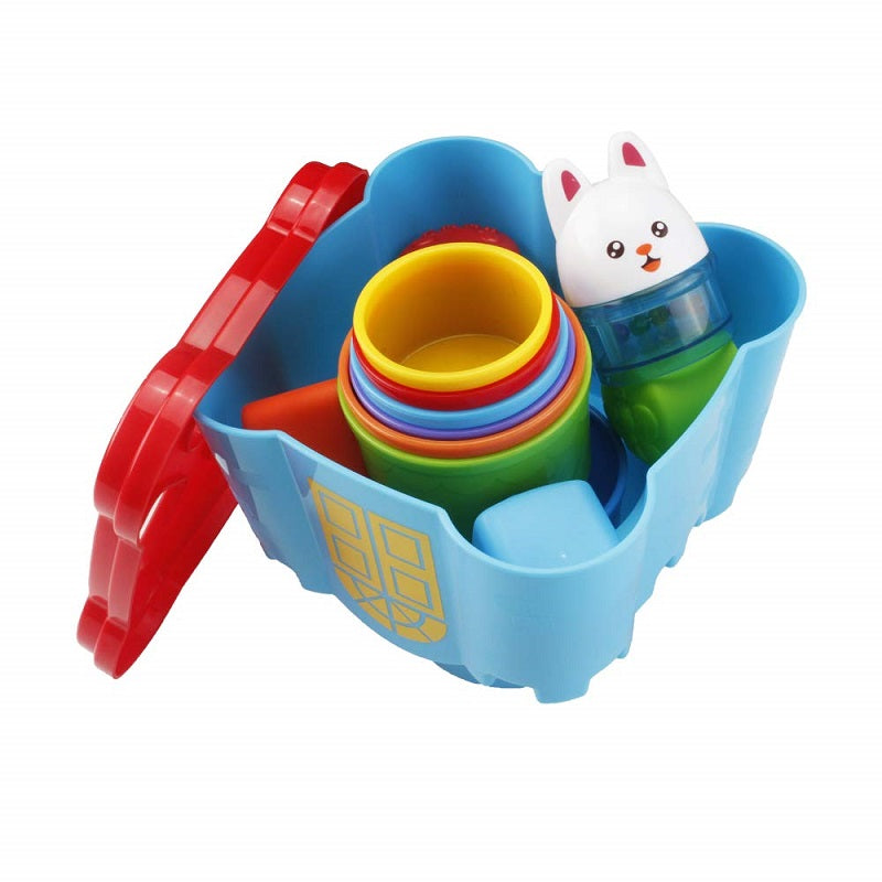 Nesting Shape Sorting and Stacking Cups Animal Castle - Default Title - Odeez | Educational Toys Pakistan 