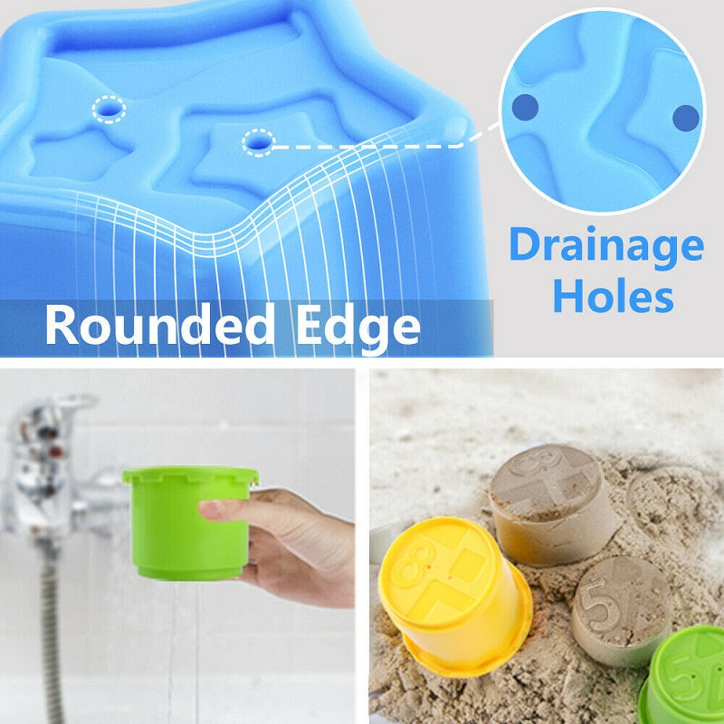 Nesting Shape Sorting and Stacking Cups Animal Castle - Default Title - Odeez | Educational Toys Pakistan 