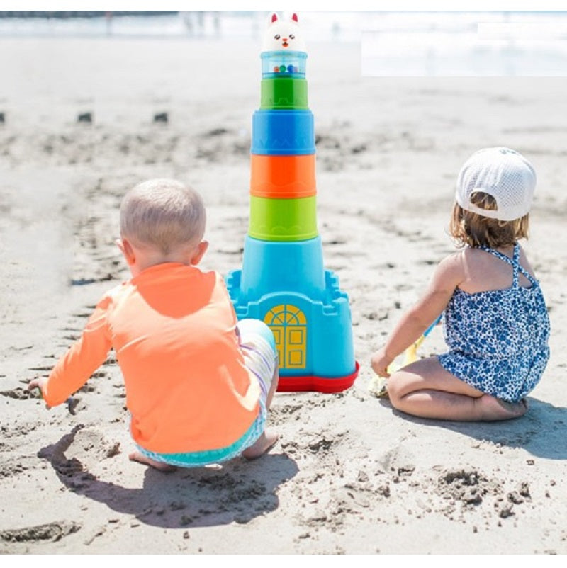 Nesting Shape Sorting and Stacking Cups Animal Castle - Default Title - Odeez | Educational Toys Pakistan 