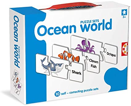 Ocean World Match-it Puzzle Flashcards - Default Title - Odeez | Educational Toys Pakistan 