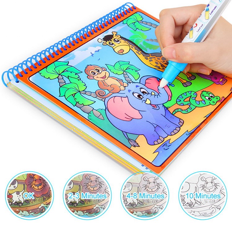 Water doodle Painting Drawing Book - Zoo - Default Title - Odeez | Educational Toys Pakistan 