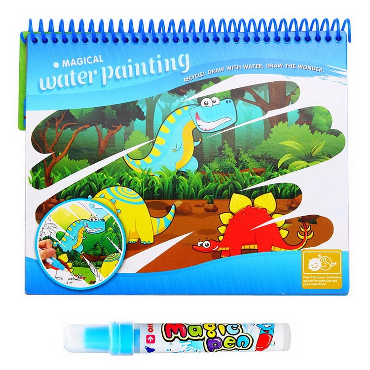 Water Doodle Painting Drawing Book - Dinosaur - Default Title - Odeez | Educational Toys Pakistan 
