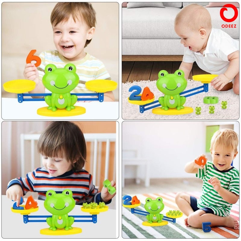 Frog Balancing with Mental Maths Learning Kit - Default Title - Odeez | Educational Toys Pakistan 