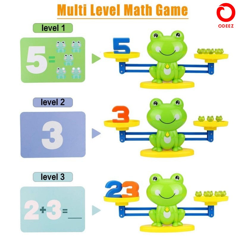 Frog Balancing with Mental Maths Learning Kit - Default Title - Odeez | Educational Toys Pakistan 