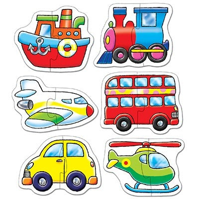 Transport Two-piece Jigsaw Puzzles - Default Title - Odeez | Educational Toys Pakistan 