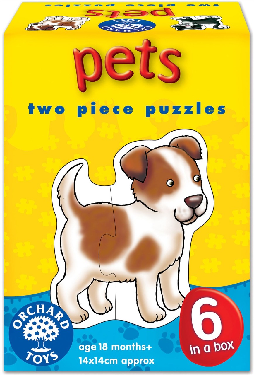 Pets Two-piece Jigsaw Puzzles - Default Title - Odeez | Educational Toys Pakistan 