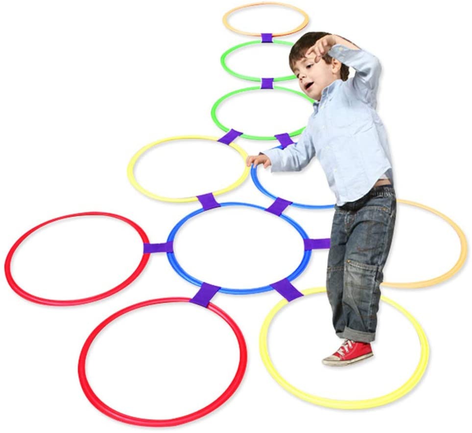 Hopscotch Rings Pretend Play - 10 Pieces - Default Title - Odeez | Educational Toys Pakistan 