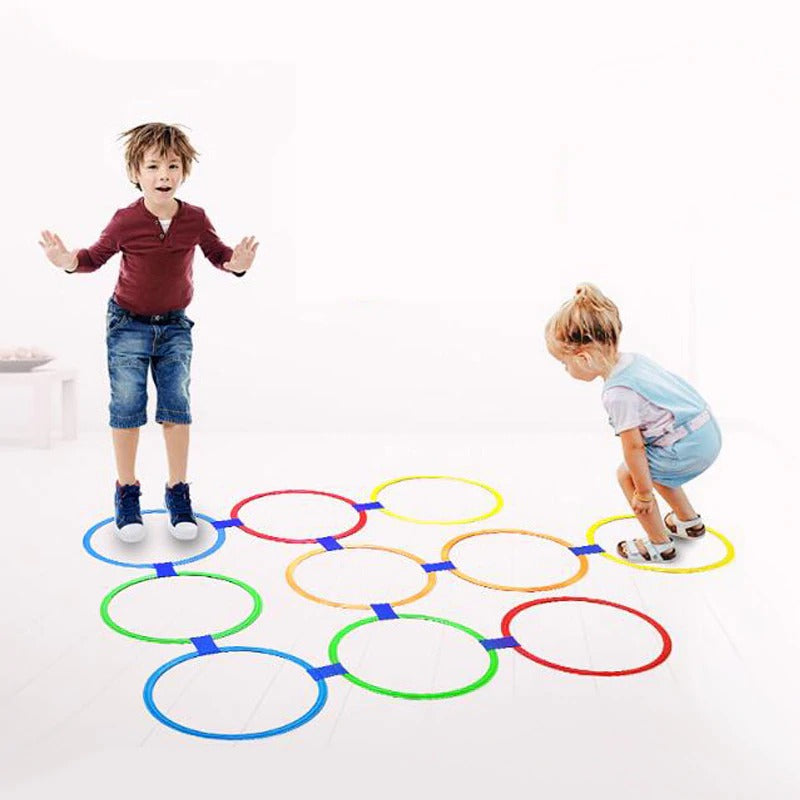 Hopscotch Rings Pretend Play - 10 Pieces - Default Title - Odeez | Educational Toys Pakistan 