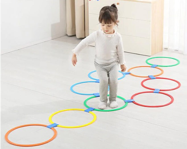 Hopscotch Rings Pretend Play - 10 Pieces - Default Title - Odeez | Educational Toys Pakistan 