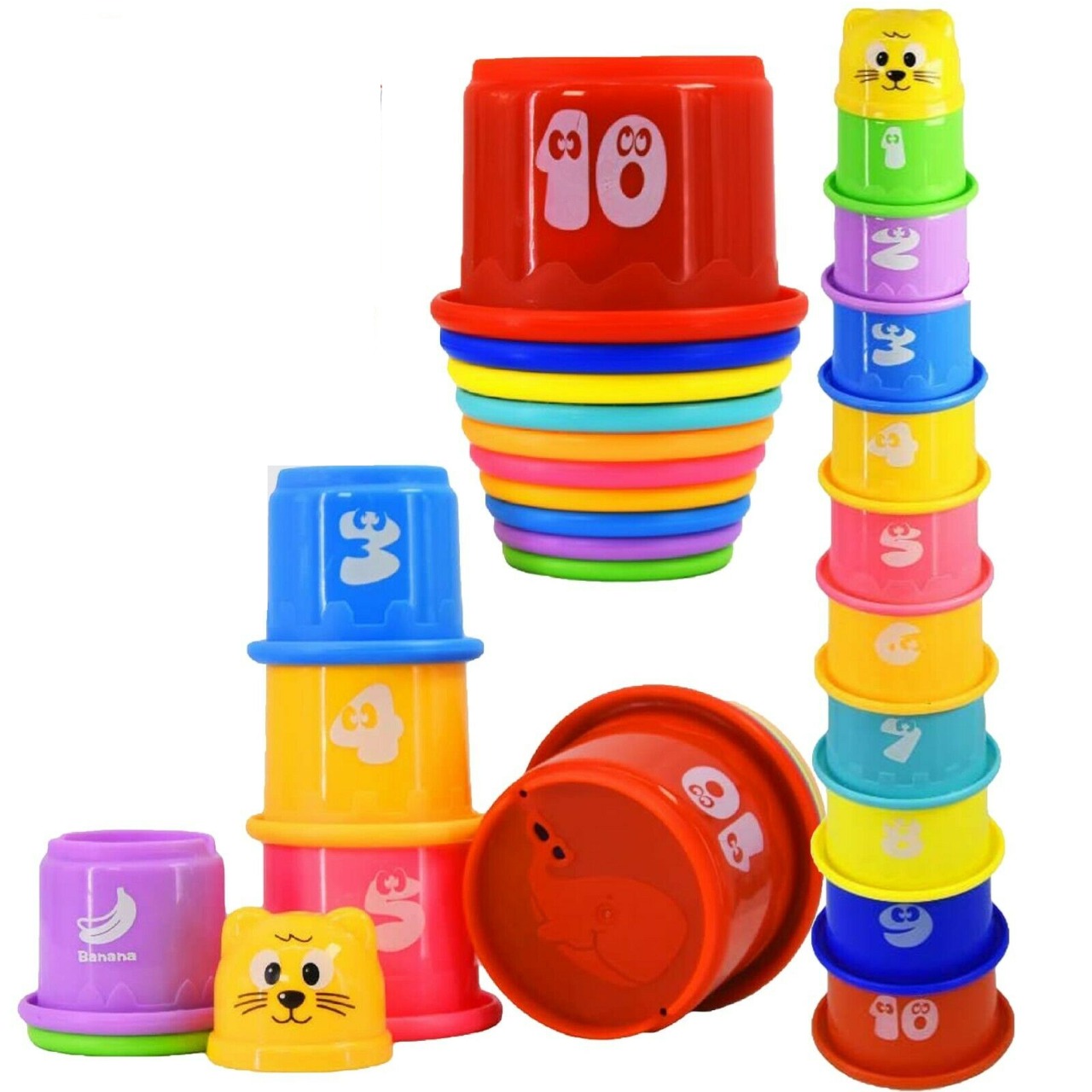 Stacking Cups for Infants - 617 - Default Title - Odeez | Educational Toys Pakistan 