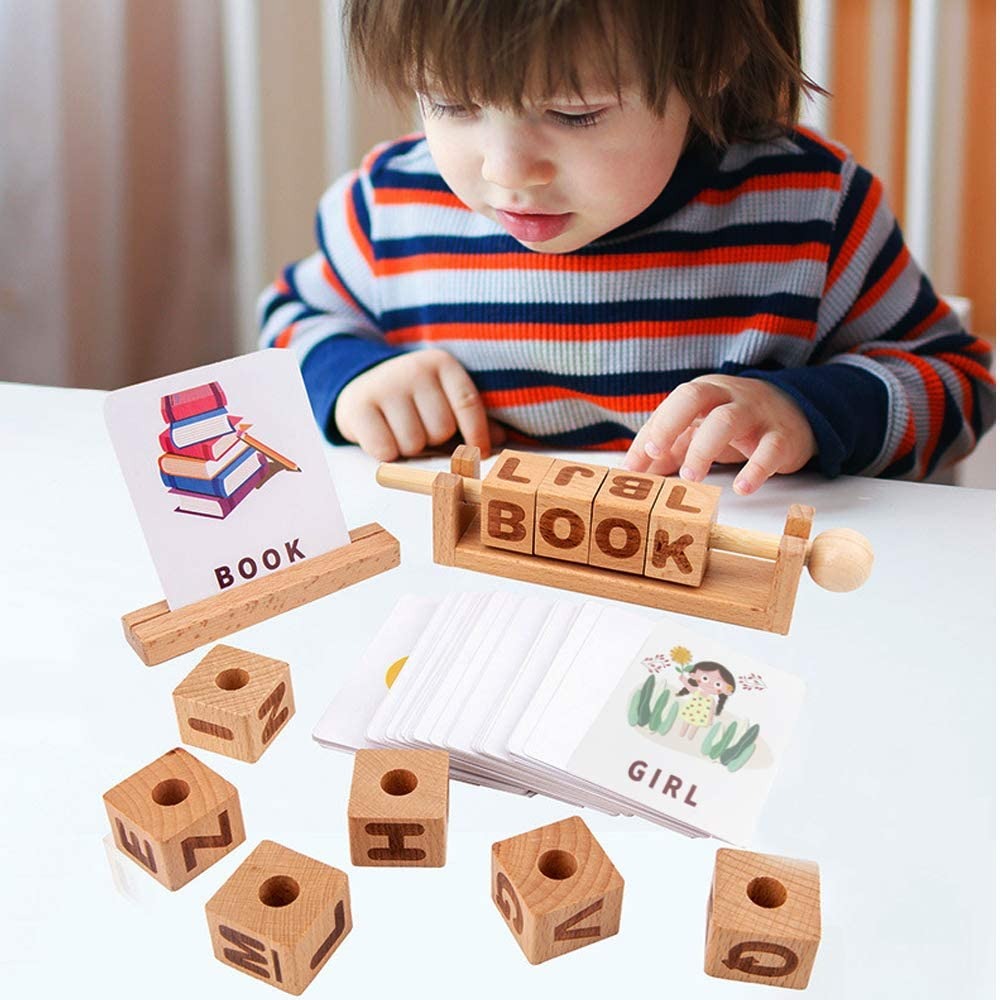 Vocabulary Building Wooden Learning Game - Default Title - Odeez | Educational Toys Pakistan 