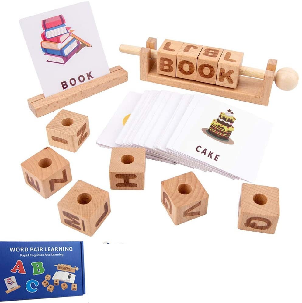 Vocabulary Building Wooden Learning Game - Default Title - Odeez | Educational Toys Pakistan 