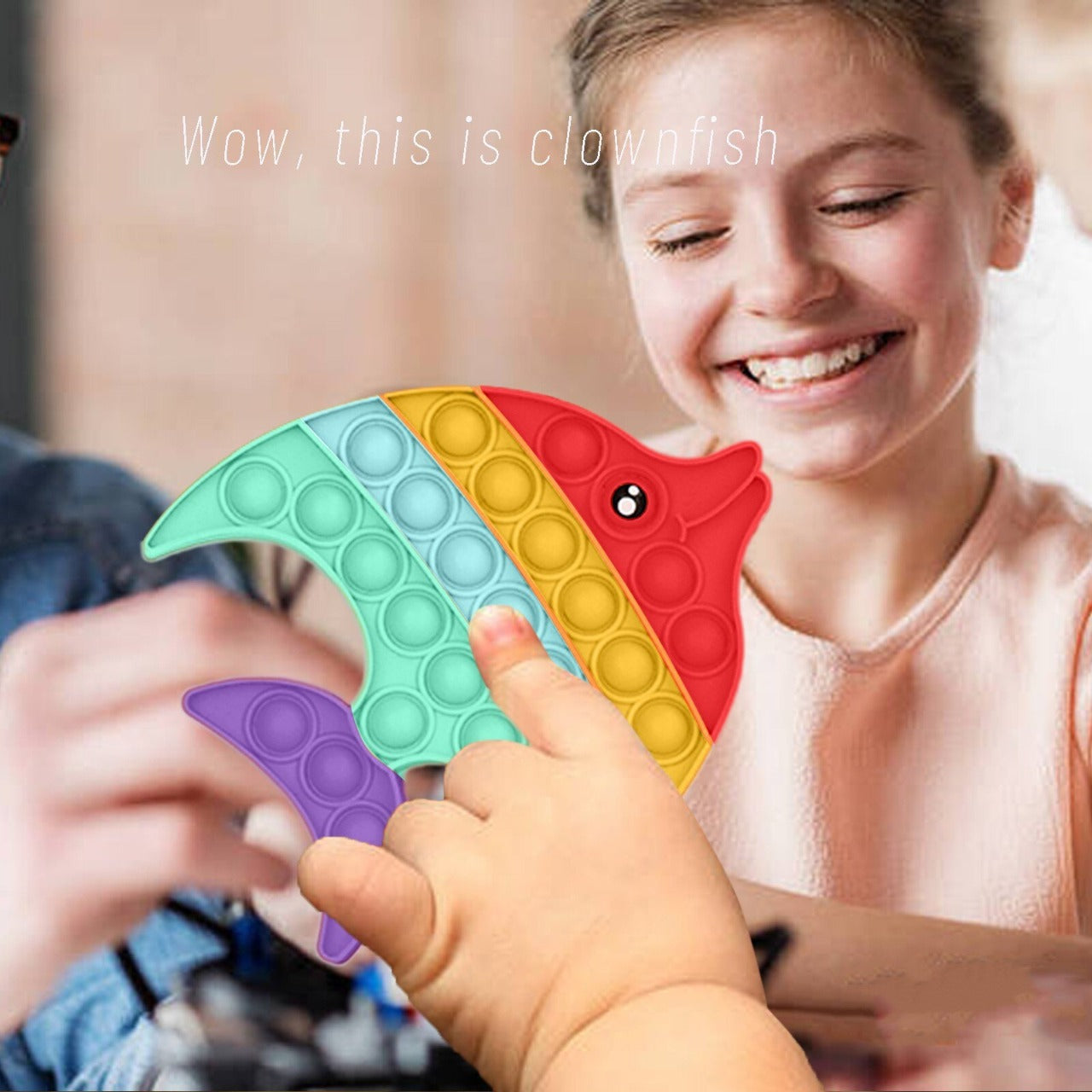 3D Fish Pop it Sensory Toy - Default Title - Odeez | Educational Toys Pakistan 