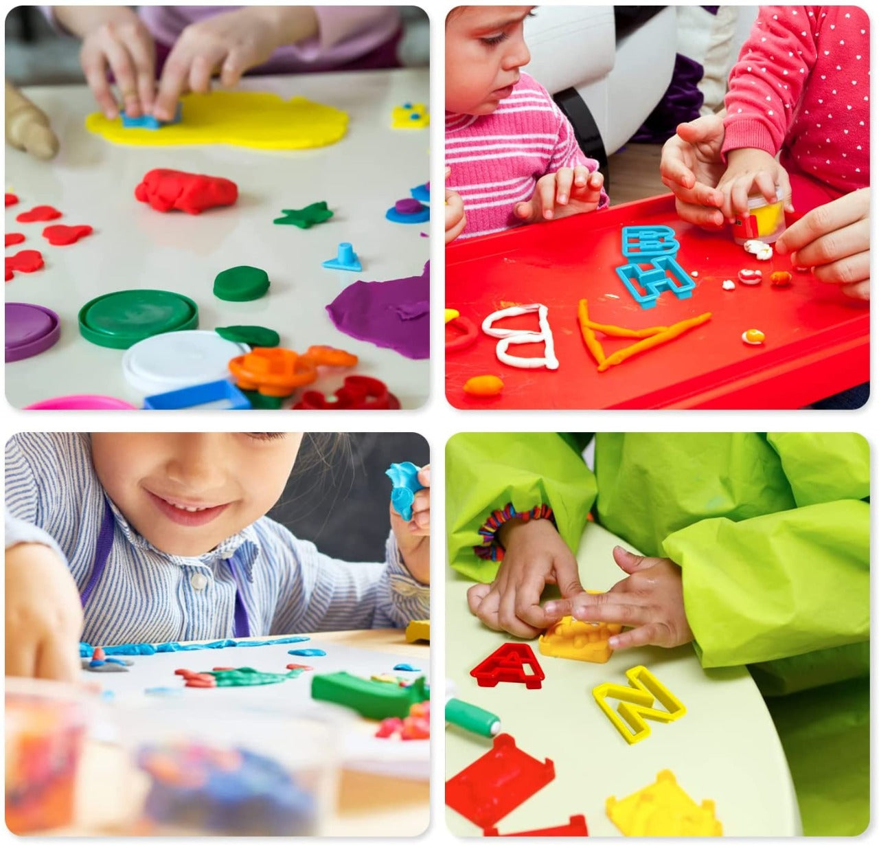 Alphabet Learning Play Soft Dough Kit - 23B - Default Title - Odeez | Educational Toys Pakistan 