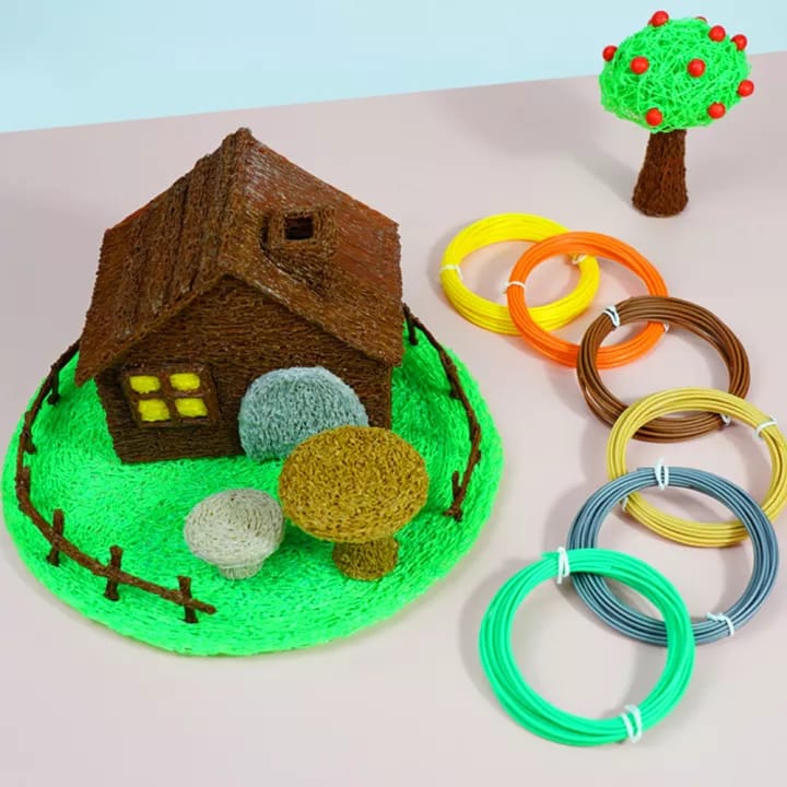 Multicolour Refill for 3D Drawing Pen - 10 Pieces - Default Title - Odeez | Educational Toys Pakistan 