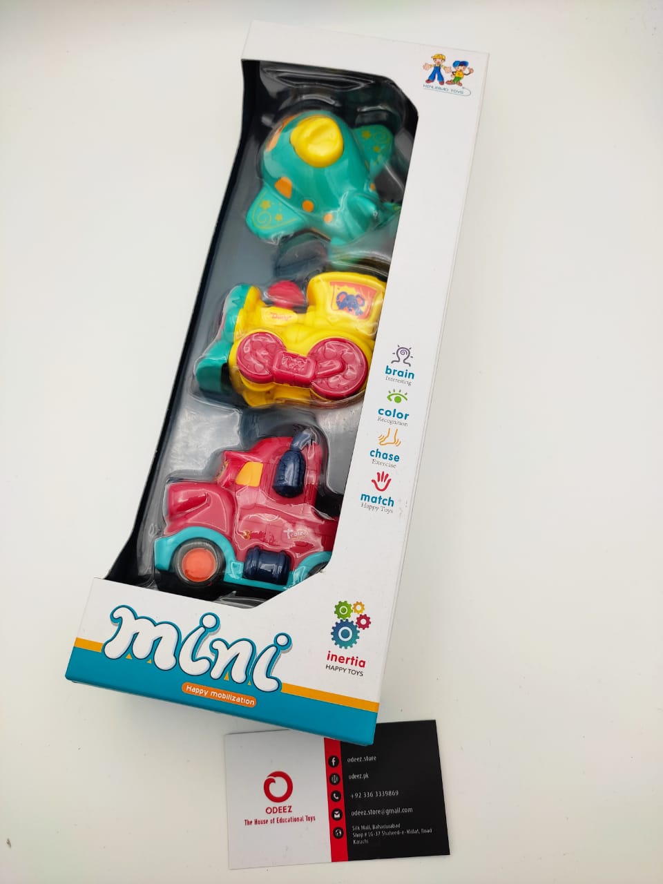 Pack of 3 Transportation Pull/back Toy set - Default Title - Odeez | Educational Toys Pakistan 
