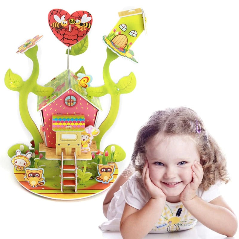 DIY 3D Villa Foam Puzzle Set - 488 - Default Title - Odeez | Educational Toys Pakistan 