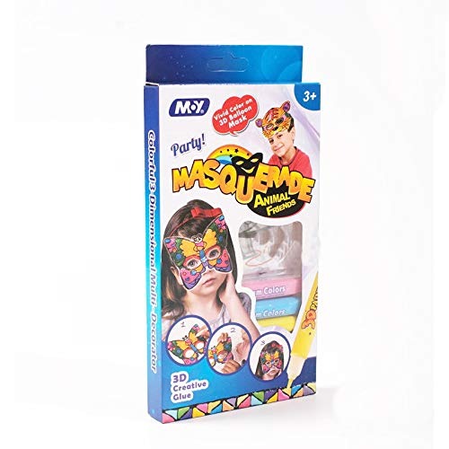 Party Masquerade 3D Creative Glue Art Kit for Kids - 109 - Default Title - Odeez | Educational Toys Pakistan 