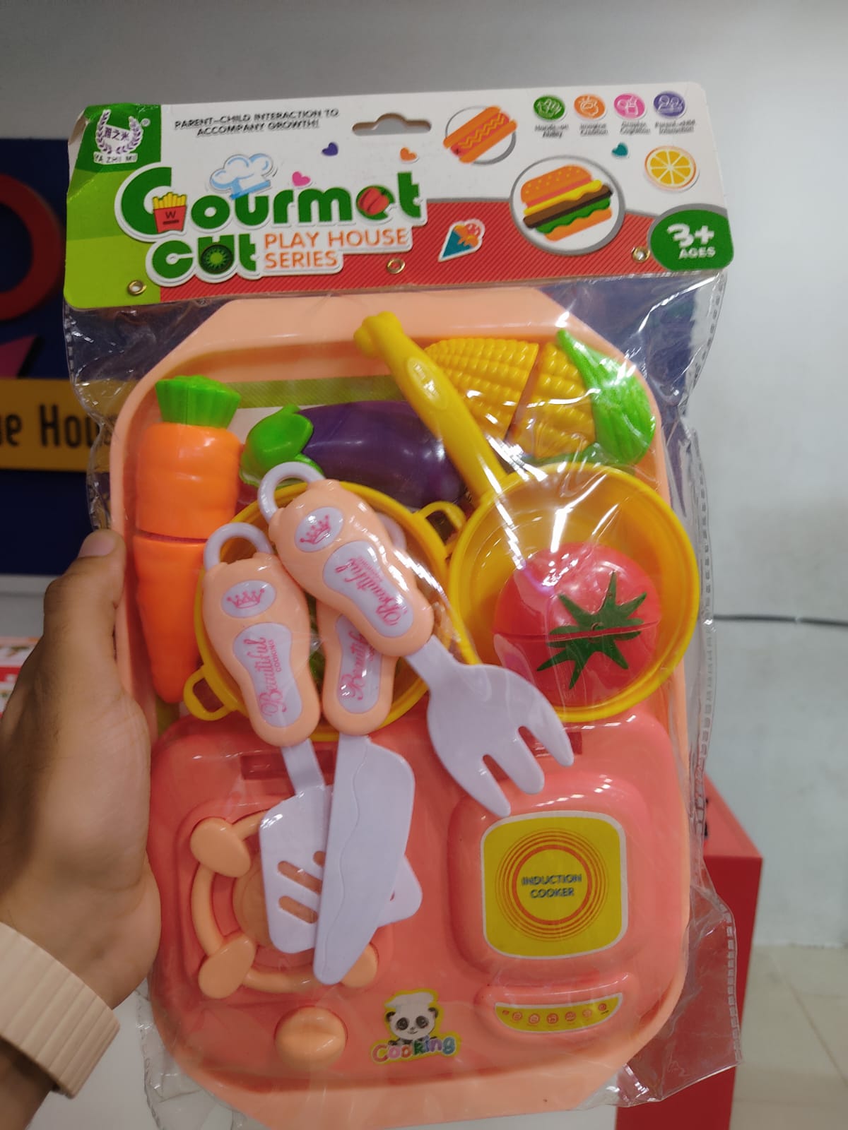 Vegetable Cutting and Cooking Pretend Play Set - 27A - Default Title - Odeez | Educational Toys Pakistan 