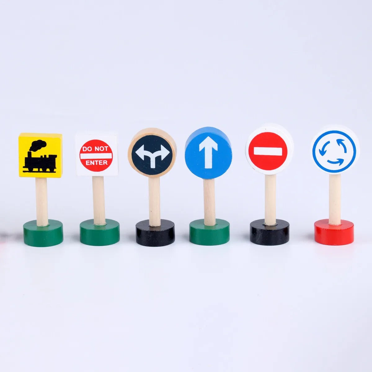 Early Learning Wooden Traffic Signs - 204 - Default Title - Odeez | Educational Toys Pakistan 