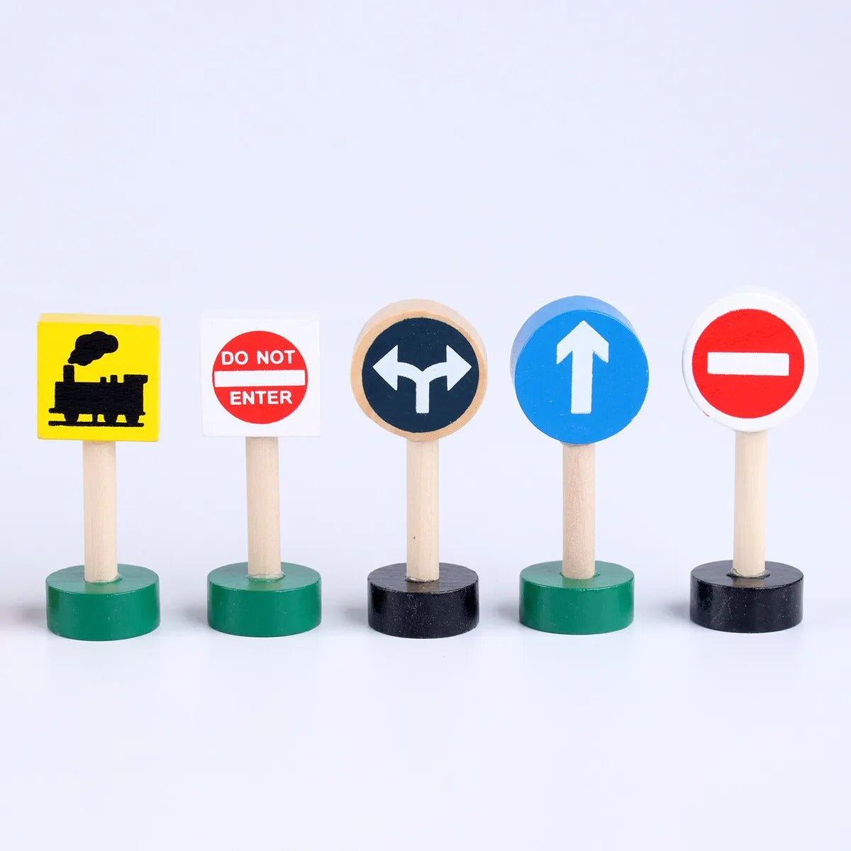 Early Learning Wooden Traffic Signs - 204 - Default Title - Odeez | Educational Toys Pakistan 